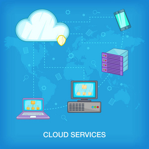 數據基本概念 卡通世界里的筆記本電腦與計算機數據服務